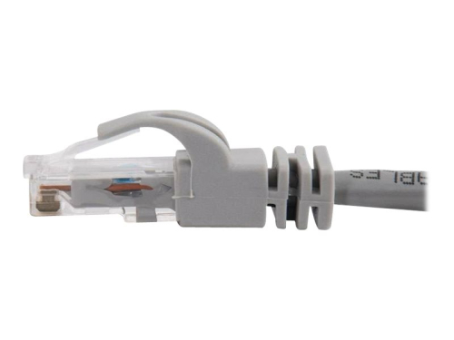 C2G Cat6 Booted Unshielded (UTP) Network Patch Cable - Cabo patch - RJ-45 (M) para RJ-45 (M) - 5 m - PTNB - CAT 6 - moldado, sem nós, entrançado - cinza