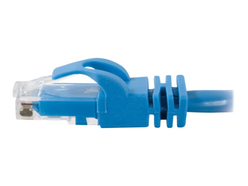 C2G Cat6 Booted Unshielded (UTP) Network Patch Cable - Cabo patch - RJ-45 (M) para RJ-45 (M) - 5 m - PTNB - CAT 6 - moldado, sem nós, entrançado - azul
