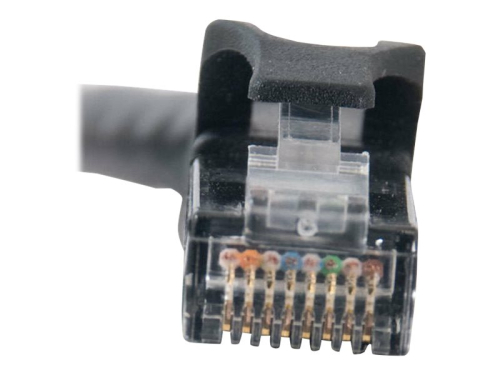 C2G Cat6 Booted Unshielded (UTP) Network Patch Cable - Cabo patch - RJ-45 (M) para RJ-45 (M) - 5 m - PTNB - CAT 6 - moldado, sem nós, entrançado - preto