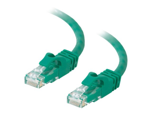 C2G Cat6 Booted Unshielded (UTP) Network Patch Cable - Cabo patch - RJ-45 (M) para RJ-45 (M) - 3 m - PTNB - CAT 6 - moldado, sem nós, entrançado - verde
