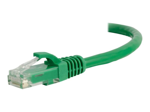 C2G Cat6 Booted Unshielded (UTP) Network Patch Cable - Cabo patch - RJ-45 (M) para RJ-45 (M) - 3 m - PTNB - CAT 6 - moldado, sem nós, entrançado - verde