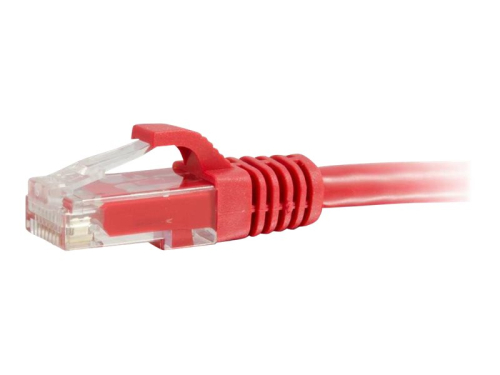 C2G Cat6 Booted Unshielded (UTP) Network Patch Cable - Cabo patch - RJ-45 (M) para RJ-45 (M) - 5 m - PTNB - CAT 6 - moldado, sem nós, entrançado - vermelho