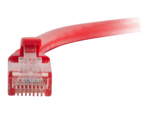 C2G Cat6 Booted Unshielded (UTP) Network Patch Cable - Cabo patch - RJ-45 (M) para RJ-45 (M) - 5 m - PTNB - CAT 6 - moldado, sem nós, entrançado - vermelho