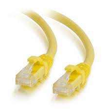 Cabo patch C2G Cat6 Booted Unshielded (UTP) Network Patch Cable RJ-45 (M) para RJ-45 (M) 50 cm amarelo