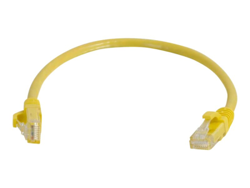 Cabo Rede 2Mt Amarelo C2G Cat6  RJ-45 (M) para RJ-45 (M)  PTNB moldado, sem nós, entrançado 83468