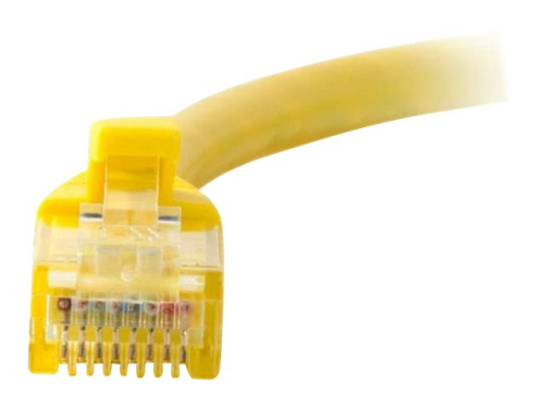 Cabo Rede 2Mt Amarelo C2G Cat6  RJ-45 (M) para RJ-45 (M)  PTNB moldado, sem nós, entrançado 83468