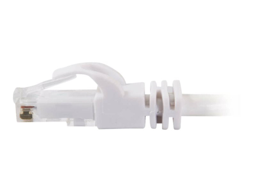 C2G Cat6 Booted Unshielded (UTP) Network Patch Cable - Cabo patch - RJ-45 (M) para RJ-45 (M) - 10 m - PTNB - CAT 6 - moldado, sem nós, entrançado - branco