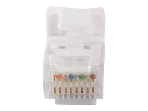 C2G Cat6 Booted Unshielded (UTP) Network Patch Cable - Cabo patch - RJ-45 (M) para RJ-45 (M) - 10 m - PTNB - CAT 6 - moldado, sem nós, entrançado - branco