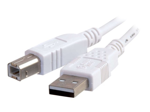 C2G - Cabo USB - USB (M) para USB Tipo B (M) - USB 2.0 - 3 m - branco
