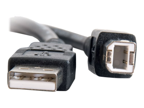 C2G 2m USB Cable - USB A to USB B Cable - M/M - Cabo USB - USB (M) para USB Tipo B (M) - USB 2.0 - 2 m - preto