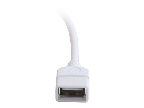 C2G Cabo de extensão USB 2 m Branco