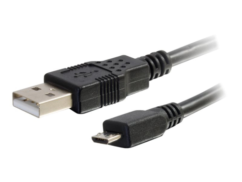 C2G 2m (6ft) USB Cable - USB A to USB Micro B - M/M - Cabo USB - USB (M) para Micro USB Tipo B (M) - 2 m - preto