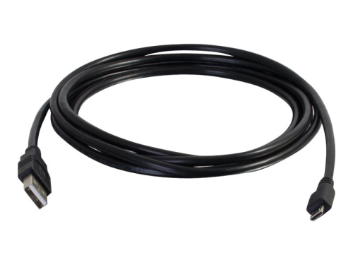 C2G 2m (6ft) USB Cable - USB A to USB Micro B - M/M - Cabo USB - USB (M) para Micro USB Tipo B (M) - 2 m - preto