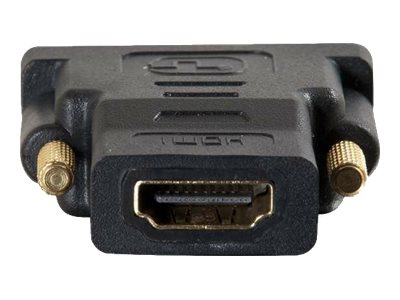 C2G Velocity Inline Adapter - Adaptador de vídeo - DVI-D macho para HDMI fêmea - preto