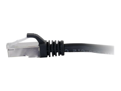 C2G Cat6a Booted Shielded Network Cabo Rede patch RJ-45 1 m PTB CAT 6a preto