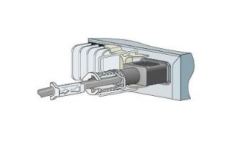 Power Clip, Cisco, 2768772 for the 3560-C and 2960-C - Clips de cabo - para Catalyst Compact 2960, 2960C-12, 3560, 3560C-12
