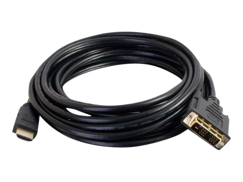 C2G 2m (6ft) HDMI to DVI Cable - HDMI to DVI-D Adapter Cable - 1080p - M/M - Cabo adaptador - DVI-D macho para HDMI macho - 2 m - blindado - preto