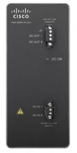 Cisco DC-DC Power Module for POE solution Conversor de potência 18 60 V 65 Watt (trilho DIN montável)