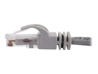 Cabo de Rede RJ 45 C2G Cat6 Booted Unshielded (UTP) Cabo patch RJ-45 (M) para RJ-45 (M) 30 cm PTNB CAT 6 moldado, sem nós, entrançado - cinza