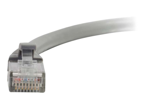 Cabo de Rede RJ 45 C2G Cat6 Booted Unshielded (UTP) Cabo patch RJ-45 (M) para RJ-45 (M) 30 cm PTNB CAT 6 moldado, sem nós, entrançado - cinza