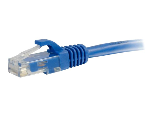 Cabo de Rede C2G Cat6 Booted Unshielded (UTP) Cabo patch RJ-45 (M) para RJ-45 (M) 30 cm PTNB CAT 6 moldado, sem nós, entrançado azul