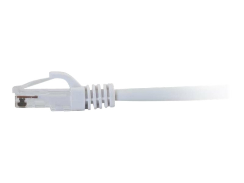 Cabo Rede C2G Cat6 Booted Unshielded (UTP) Network Cabo patch RJ-45 (M) para RJ-45 (M) 30 cm PTNB CAT 6 moldado, sem nós, entrançado branco