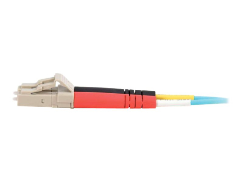 C2G LC-LC 10Gb 50/125 OM3 Duplex Multimode PVC Fiber Optic Cable (LSZH) - Cabo de rede - multi-modo LC (M) para multi-modo LC (M) - 3 m - fibra óptica - duplex - 50 / 125 micron - OM3 - sem halogéneo - aqua