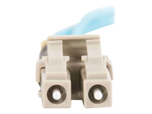 C2G LC-LC 10Gb 50/125 OM3 Duplex Multimode PVC Fiber Optic Cable (LSZH) - Cabo de rede - multi-modo LC (M) para multi-modo LC (M) - 3 m - fibra óptica - duplex - 50 / 125 micron - OM3 - sem halogéneo - aqua