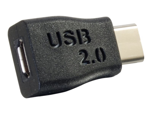 Adaptador USB Micro USB Tipo B (F) para USB-C (M) USB 2.0 preto C2G 28869