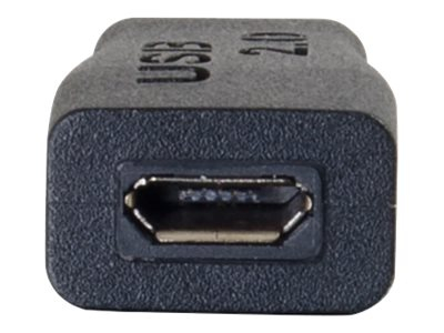 Adaptador USB Micro USB Tipo B (F) para USB-C (M) USB 2.0 preto C2G 28869
