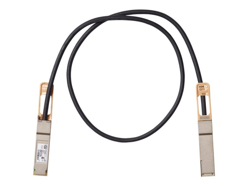 Cisco Copper Cable - Cabo de ligação directa 100GBase - QSFP (M) para QSFP (M) - 3 m - passivo - para P/N: N9K-C93180YC-EX-24, N9K-C9336C-FX2-OR, NCS-55A1-24H-TRK, NCS-55A1-36H-SE-B