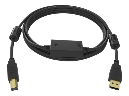 Cabo USB para USB Tipo B 15MT VISION Professional USB 2.0 480mbit/s  USB-A (M)  USB-B (M)  28+24 AWG Preto