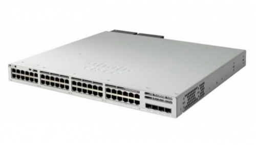 Switch 48 Portas Cisco Catalyst 9300L interruptor L3 48 x 10/100/1000 + 4 x 10 Gigabit SFP+ (uplink) montável em trilho, C9300L-48T-4X-E