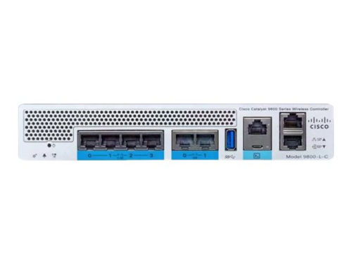 Dispositivo de gestão de rede Cisco Catalyst 9800-L Wireless Controller 10GbE Wi-Fi 6 1U montável em gabinete C9800-L-C-K9