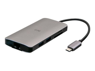 Mini Dock with HDMI, 2x USB-A, Ethernet, SD C2G USB-C 100W  4K 30Hz  Estação de engate USB-C / Thunderbolt 3 HDMI GigE, C2G54458