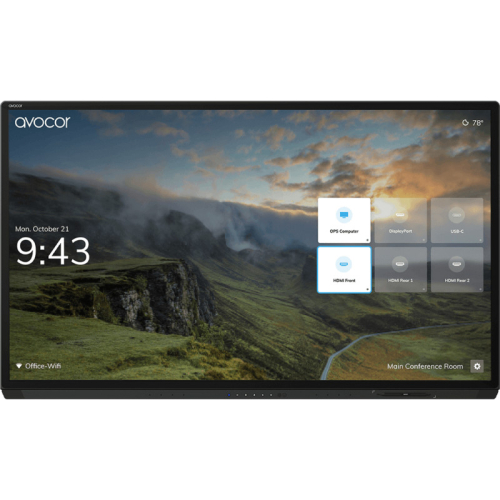 Avocor AVG-8560 - 85" Classe Diagonal G Series ecrã LCD com luz de fundo LED - interativa - com ecrã tátil (multi-touch) - 4K UHD (2160p) 3840 x 2160 - LED de iluminação directa