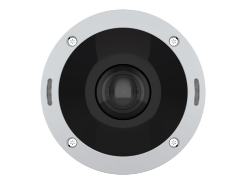 Câmara panorâmica de rede  cúpula  exterior  a cores (Dia&Noite)  12 MP  3840 x 2160 (panorama) / 2880 x 2880 (original)  íris fixa  focal fixo  áudio  LAN 10/100 AXIS M4308-PLE 02100-001