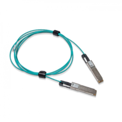 Cabo de fibra óptica Nvidia 5 m QSFP56 Preto, Azul 