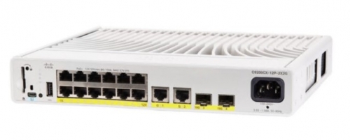 Switch Cisco Catalyst 9200CX Network Essentials  L3 Administrado 12 x 10/100/1000 + 2 x 1000Base-T + 2 x 10 Gigabit SFP+, montável em trilho PoE+, C9200CX-12P-2X2G-E