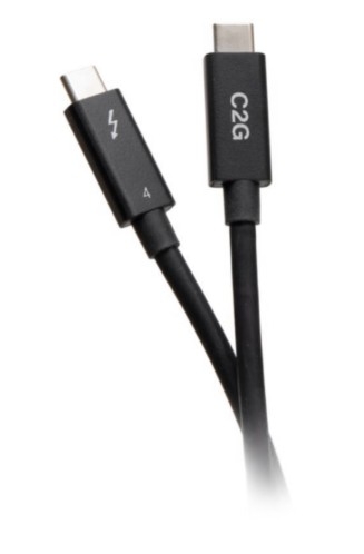 Cabo Thunderbolt C2G 6ft Thunderbolt 4 USB C Active Cable USB C to USB C 40Gbps M/M 1.83 m C2G28887