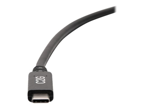 Cabo C2G USB Tipo A (M) para 24 pin USB-C (M) USB 3.2 Gen 1 30 V 3 A 46 cm moldado preto USB 5Gbps C2G28876