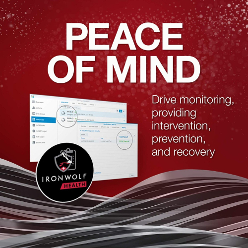 Disco rígido 1 TB Seagate IronWolf ST1000VN008 - interna - 3.5" - SATA 6Gb/s - 5400 rpm - buffer: 256 MB