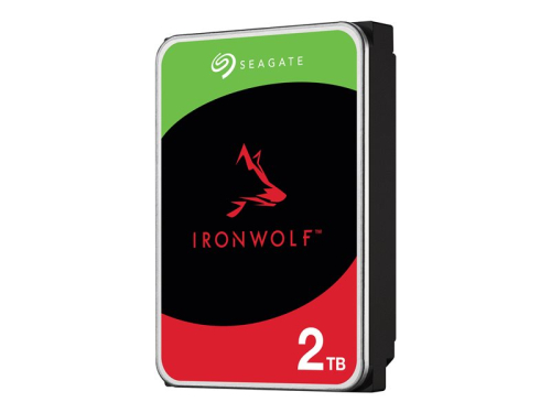 Disco 3.5" 2TB Seagate IronWolf ST2000VN003  interno - SATA 6Gb/s - 5400 rpm - buffer: 256 MB - com 3 anos de Recuperação de dados Seagate Rescue, ST2000VN003