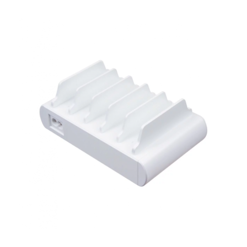 Estação de carregamento USB Compulocks GaN de 5 portas 150 W - branca 10 conectores de saída (5 x USB Tipo A de 4 pinos, 5 x USB-C) 8151649