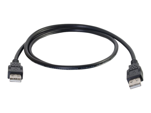 Cabo USB 2.0 C2G 1MT USB A to USB A M/M USB (M) para USB (M) preto