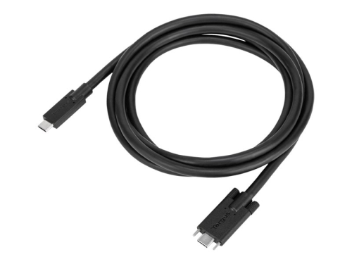Cabo Targus USB 24 pin USB-C (M) para 24 pin USB-C (M) aparafusável 1.8 m preto  ACC1122GLX