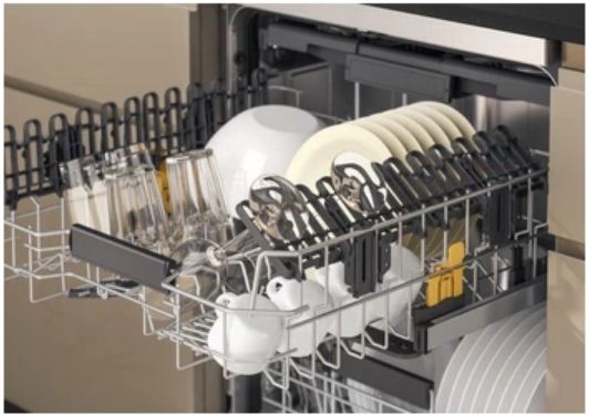 Máquina  lavar louça Whirlpool W7F HP33 X inox 15 Conjuntos 60 cm Classe D
