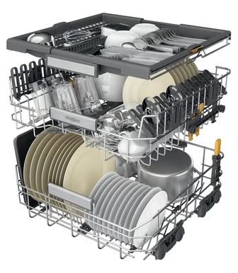 Máquina de Lavar Loiça Whirlpool W7F HS41 15 Conjuntos Classe C SENSE PowerClean, NaturalDry Branco