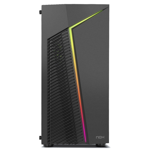 Caixa Micro-ATX Nox Infinity Zeta RGB Vidro Temperado Preta NXINFTYZETA