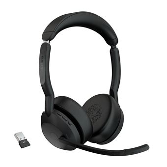 Auscultadores Bluetooth Jabra Evolve2 55 Preto Link380a UC Stereo